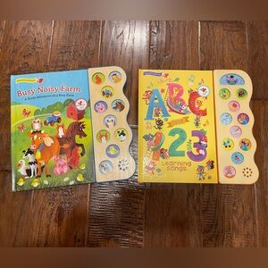 Early bird sound books, animals, letters and numbers!